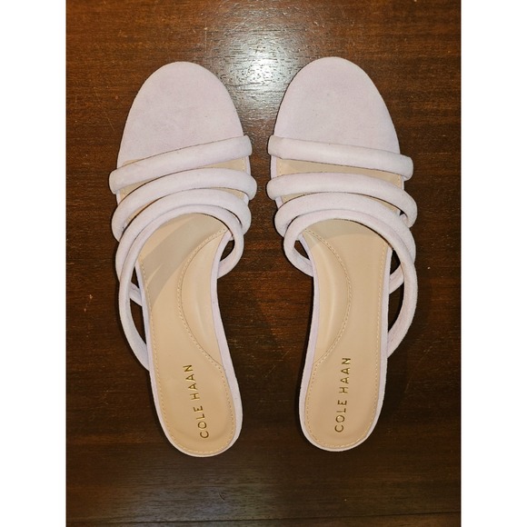 Cole Haan Adella Sandal Orchid Petal Suede Size 7‎ $150 New - Picture 3 of 10